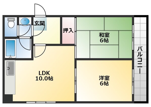 エクセレント我堂の物件間取画像